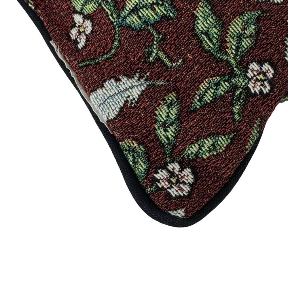 Rooster Tapestry Pillow Multicolor Farmhouse Country Floral Square Home Decor - Picture 10 of 12